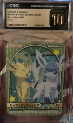 Pokemon Bundle Lot Of 8 CGC Pristine 10 And Gem Mint 10 Playing cards Stickers - Image 3