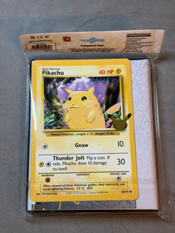 Pokemon 25th Anniversary First Partner Binder + Oversized Pikachu Card Sealed - Image 1