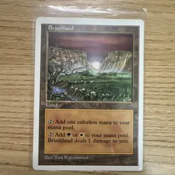 MTG Brushland - 5th Edition Magic the Gathering Card # 412 - Image 1