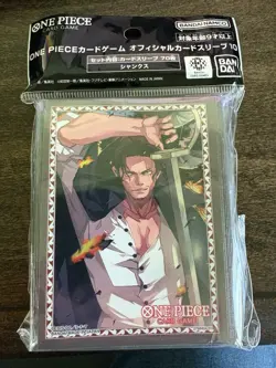 70 One Piece Shanks Game Card Sleeves Bandai Namco - Japan - FREE SHIPPING - Image 1