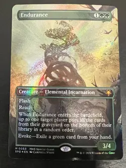 Mtg Endurance Textured Foil Borderless Special Guests SPG MH3 Modern Horizon 3 - Image 1