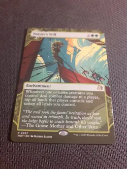 1x SHOWCASE NATURE'S WILL - Eldraine - MTG - Magic the Gathering - Image 1