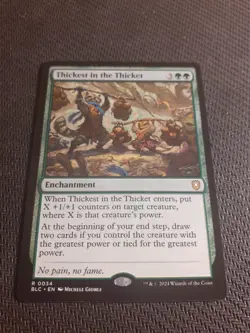 1x THICKEST IN THE THICKET - Commander - MTG - Magic the Gathering - Image 1