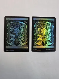 2x Forest - Foil - Phyrexian Text - Full Art Basic Land- Near Mint - MTG - Image 1