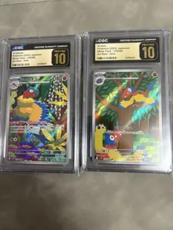 CGC 10 Pristine Archen & Archeops Illustration Rare Pokemon White Flare Japanese - Image 1