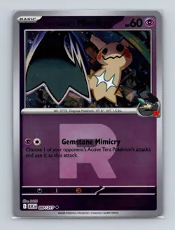Team Rocket's Mimikyu 097 Pokemon Ascended Heroes Reverse Holo TR Card NM+ - Image 1
