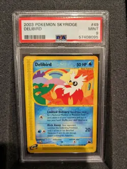 2003 Pokemon Skyidge Delibird 49/144 PSA 9 Mint - Image 1