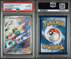 2024 POKEMON SCR EN-STELLAR CROWN #143 BULBASAUR ILLUSTRATION RARE PSA 10 - Image 1