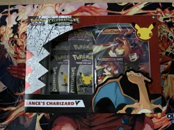Pokemon Celebrations 25th Anniversary Lance’s Charizard V Collection Box Sealed - Image 1