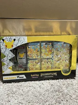 Pokemon Celebrations 25th Anniversary Pikachu V-union Premium Playmat Collection - Image 1