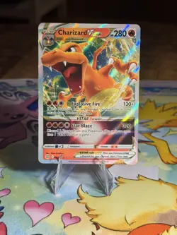 🔥 Pokemon Charizard VSTAR Ultra Rare SWSH09: Brilliant Stars 018/172 MINT 🔥 - Image 1