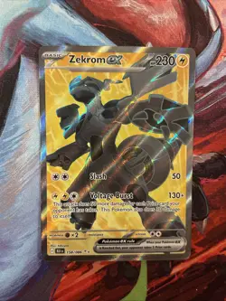 Pokemon TCG Zekrom EX 158/086 Scarlet Violet Black Bolt Ultra Rare Full Art - Image 1