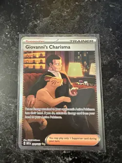 The Pokemon Company Giovanni's Charisma 204/165 SV151 Full Art Trainer Holo - Image 1