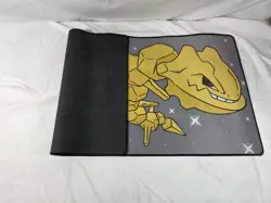 Pokemon Steelix TCG Playmat 28x14 in Rubber Non-Slip Gray Yellow Black Standard - Image 3
