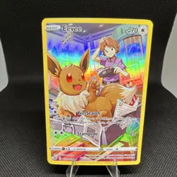 Pokemon Eevee Ultra Rare Holo Swsh09 Brilliant Stars Trainer Gallery TG11/TG30 - Image 1