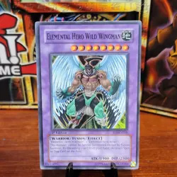 Yu-Gi-Oh! Elemental Hero Wild Wingman 1st Edition EOJ-EN035 Super Rare Near Mint - Image 1