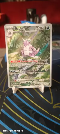 Pokemon TCG Nidoking Scarlet & Violet 151 Illustration Rare Card 174/165 - Image 1