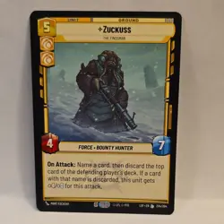 Star Wars Unlimited Zuckuss Legendary Card 204/264 Legends Of The Force - Image 1