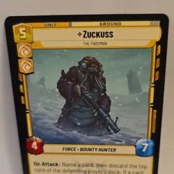 Star Wars Unlimited Zuckuss Legendary Card 204/264 Legends Of The Force - Image 3