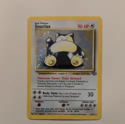 Pokemon Snorlax Holo Rare Jungle Unlimited 11/64 90HP Wizards 1999 English Card - Image 1