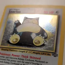 Pokemon Snorlax Holo Rare Jungle Unlimited 11/64 90HP Wizards 1999 English Card - Image 3