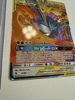 Moltres & Zapdos & Articuno Gx 44/68, Pokemon Card Hidden Fates Tag Team - Image 4