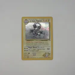 Lt. Surge’s Magneton 8/132 Gym Heroes Holo Vintage HP Pokemon TCG Rare Card - Image 1
