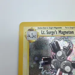 Lt. Surge’s Magneton 8/132 Gym Heroes Holo Vintage HP Pokemon TCG Rare Card - Image 3