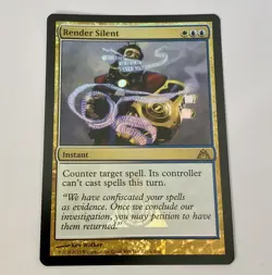 Magic the Gathering MTG Render Silent Dragon Maze Rare FOIL Promo Nr Mint - Image 1
