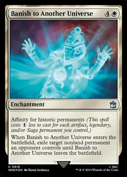 1x Banish to Another Universe - Surge Foil NM-Mint, English Doctor Who MTG Magic - Image 1