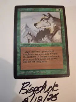 MTG Beta Aspect of Wolf - See Pics for Condition - bigedude - Image 1