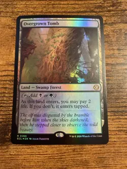 MTG Lorwyn Eclipsed Overgrown Tomb FOIL Shock Land! - Image 1