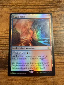 MTG Lorwyn Eclipsed Steam Vents FOIL Shock Land! - Image 1