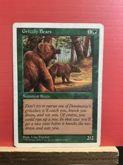 Magic: The Gathering Creature Grizzly Bears Grizzly Bears Common Regular - Image 1