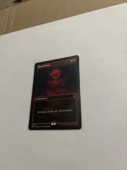 MTG Blood Moon 0077 *ANIME BORDERLESS* - Wilds of Eldraine Anime #77 NM - Image 1