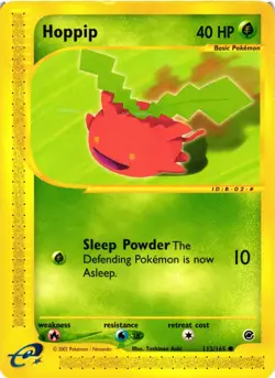 Pokemon TCG Hoppip Expedition Base Set 112/165 Regular Common DMG - Image 1