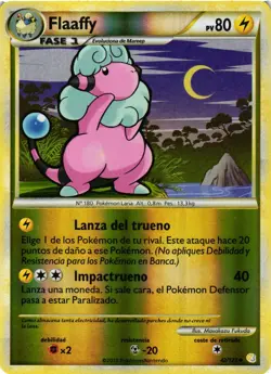 Pokemon TCG Flaaffy Heartgold Soulsilver 42/123 Reverse Holo Uncommon NM - Image 1