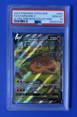 2022 Pokemon Swsh BSP FA/Charizard V Ultra Premium Collection #260 PSA 10 GEM MT - Image 1