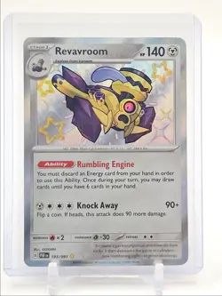 REVAVROOM 2024 POKEMON PALDEAN FATES SHINY RARE HOLO B 193/091 Q3687 - Image 1