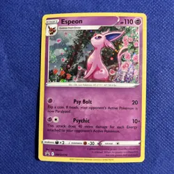 Espeon SWSH174 Sword & Shield Pokemon Blister Promo Card Holo NM - Image 1