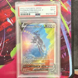 Pokemon Origin Forme Dialga V Ultra Rare Full Art 177/189 Astral Radiance PSA 9… - Image 1