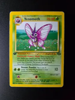 Venomoth [1st Edition] #29 Pokemon Jungle HP - Image 3