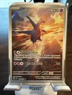 Pokemon Latios Full Art Holo TCG Card 203/191 SV08 Surging Sparks - Image 1