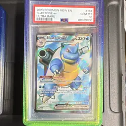 Pokemon Blastoise ex 184/165 SV151 Ultra Rare Holo PSA 10 English 2023 - Image 1
