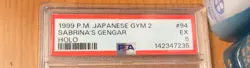 1999 Pokemon Japanese Gym Challenge Sabrina’s Gengar Holo Banned #94 PSA 5 NM-MT - Image 2