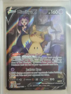 Mimikyu v TG16/TG30 Pokemon TCG Brilliant Stars PSA Gem Mint 8 - Image 4