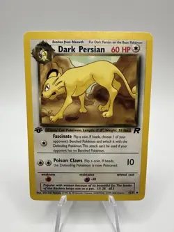 1st Edition Dark Persian 46/82 Team Rocket Uncommon Vintage WOTC Pokemon TCG LP - Image 1