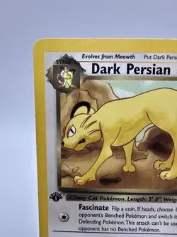 1st Edition Dark Persian 46/82 Team Rocket Uncommon Vintage WOTC Pokemon TCG LP - Image 2