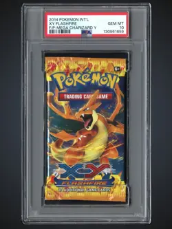 2014 Pokemon International XY FlashFire Mega Charizard Foil Pack PSA 10 GEM MINT - Image 1