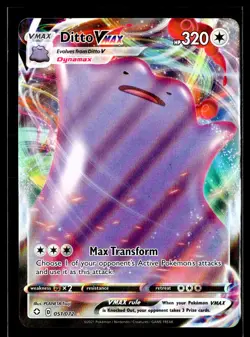 2021 TCG Pokemon #051 Ditto VMAX 051/072 Holo Shining Fates - Image 1